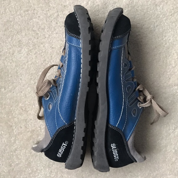 SOLD SUSST Leather Black & Blue Suede SOLD - Picture 5 of 8